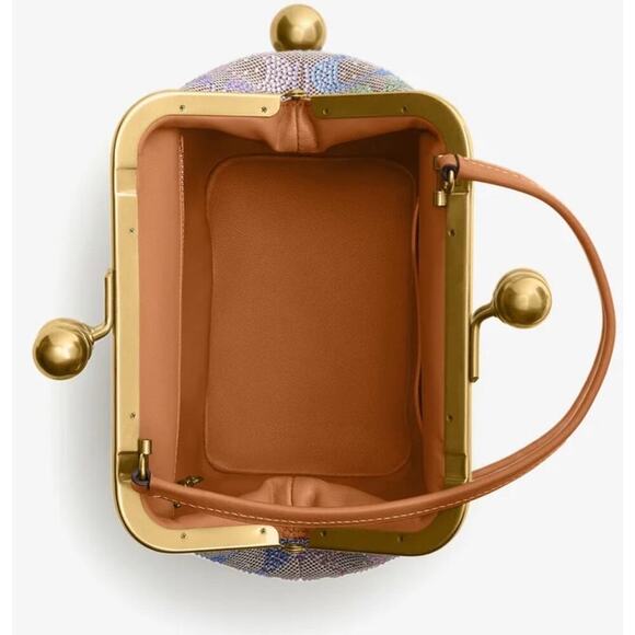 Coach Crystal Kisslock Frame Bag 16 - - Picture 3 of 4